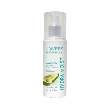 JOVEES Herbal Hydra Intense Moisturiser For Glowing & Hydrating Skin With Avocado And Chamomile Extract | Lightweight And Non Greasy Lotion | For All Skin Types- 100ml